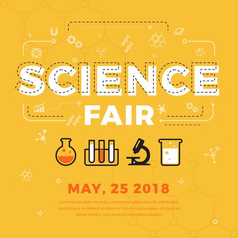 Science Fair Poster Vector