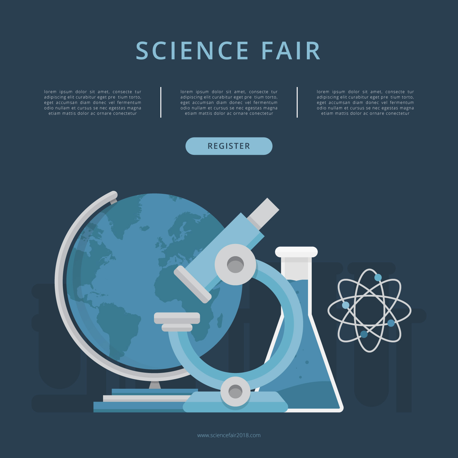 Science Fair and Innovation Expo Template 25 Vector Art at Inside Science Fair Banner Template