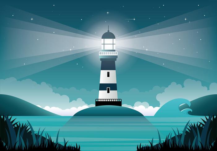 Vector Lighthouse Illustration