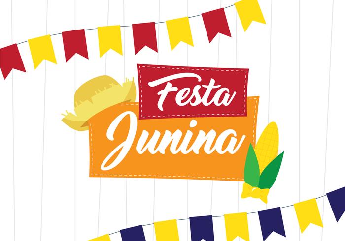 Cartel del festival de Festa Junina vector