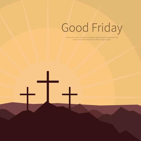 Good Friday Background illustration vector