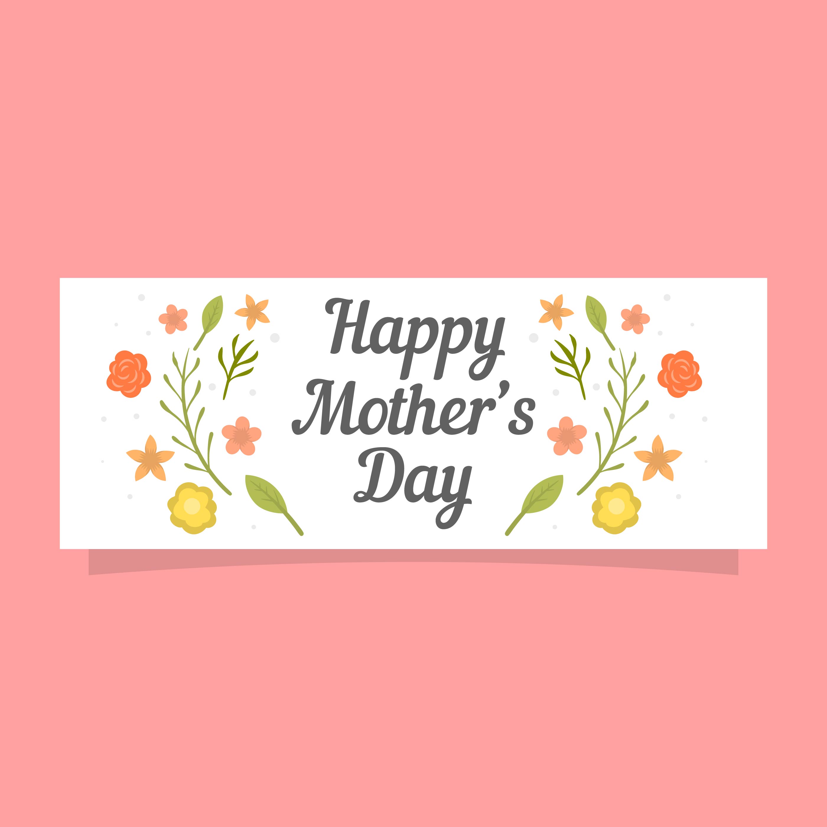 Happy Mother’s Day Banner Free Printable