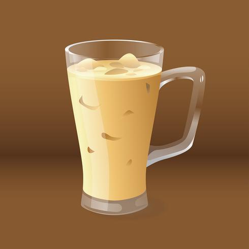 Vector de café helado realista