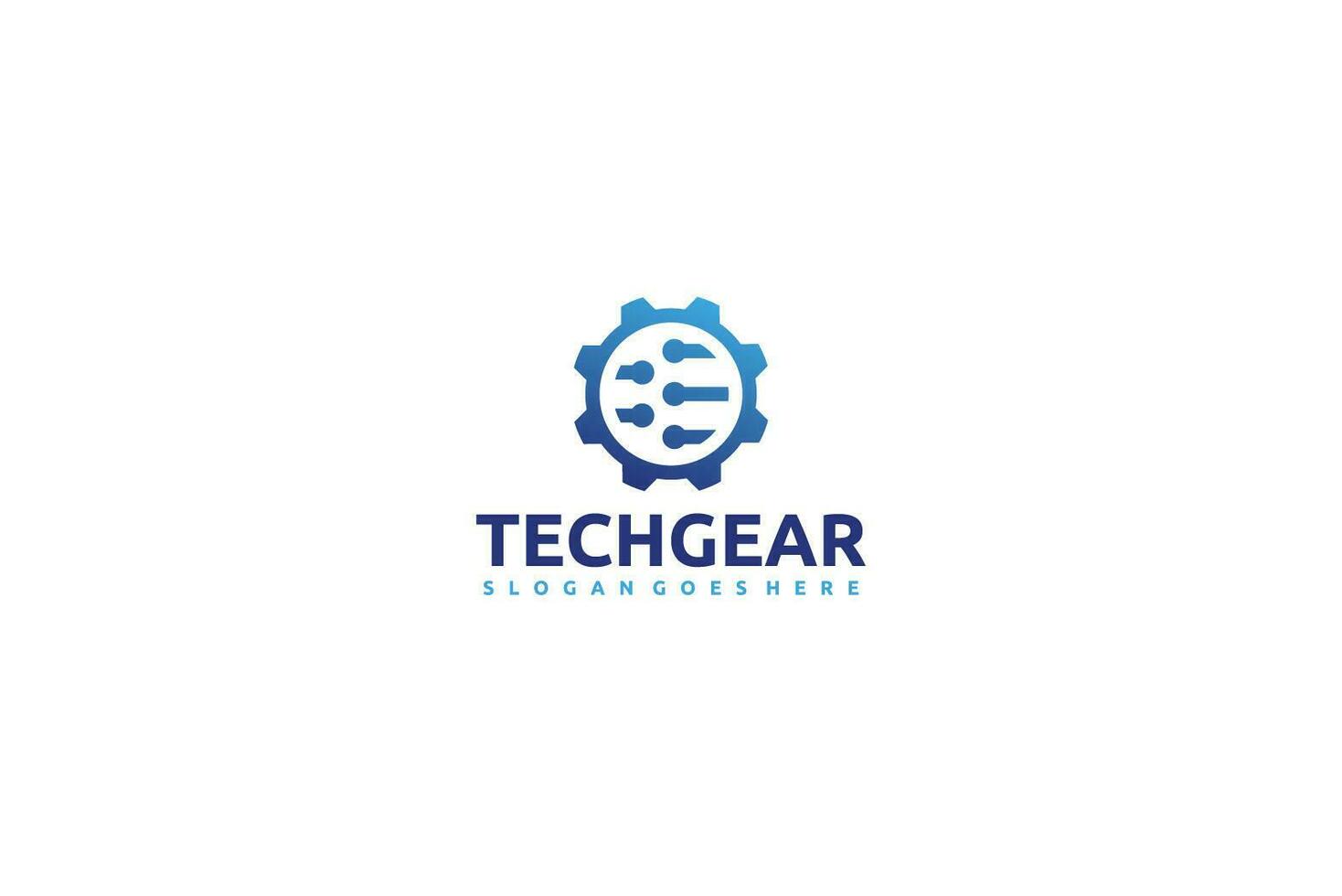 Technology Gear Logo vector