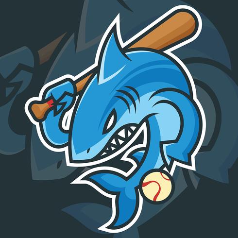 Ilustración de Vector de mascota de béisbol