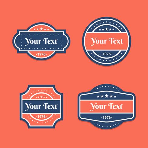 Vector Set Vintage Labels