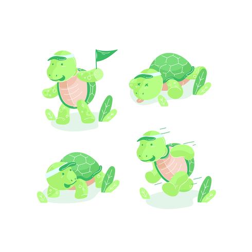 Turtles Cartoon Vector