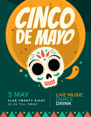 Cartel del Cinco de Mayo vector