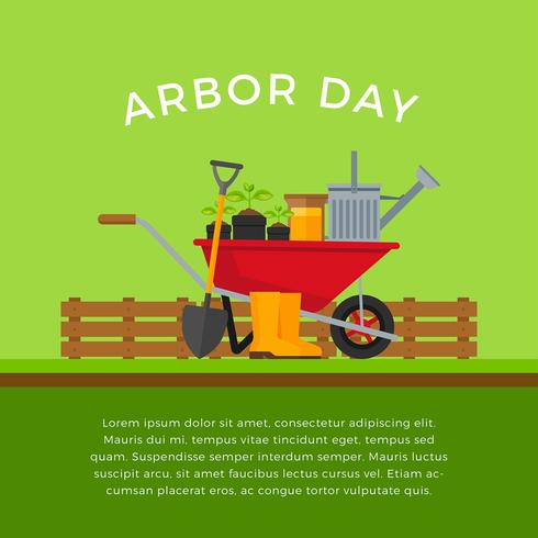 Arbor Day Template Vector