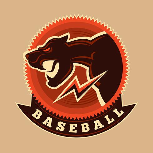 Mascota de béisbol vector