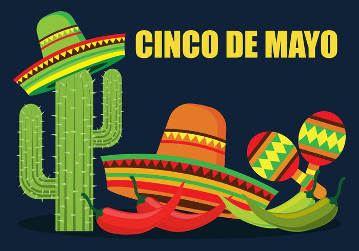 Ilustración de vector de Cinco De Mayo