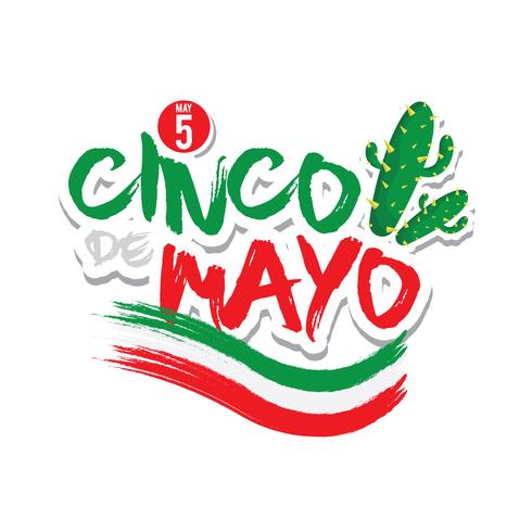 Ilustración Cinco De Mayo vector