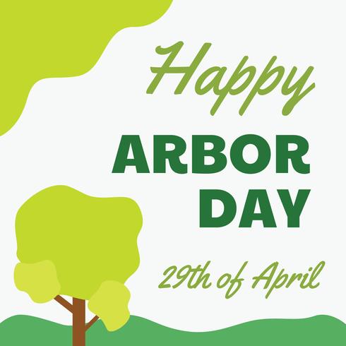 Happy Arbor Day vector