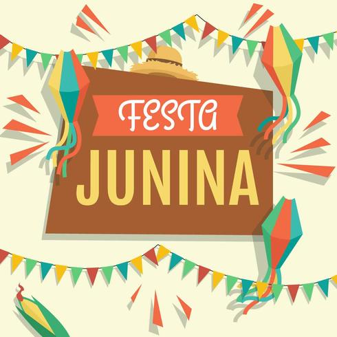 Festa Junina ilustración vectorial vector