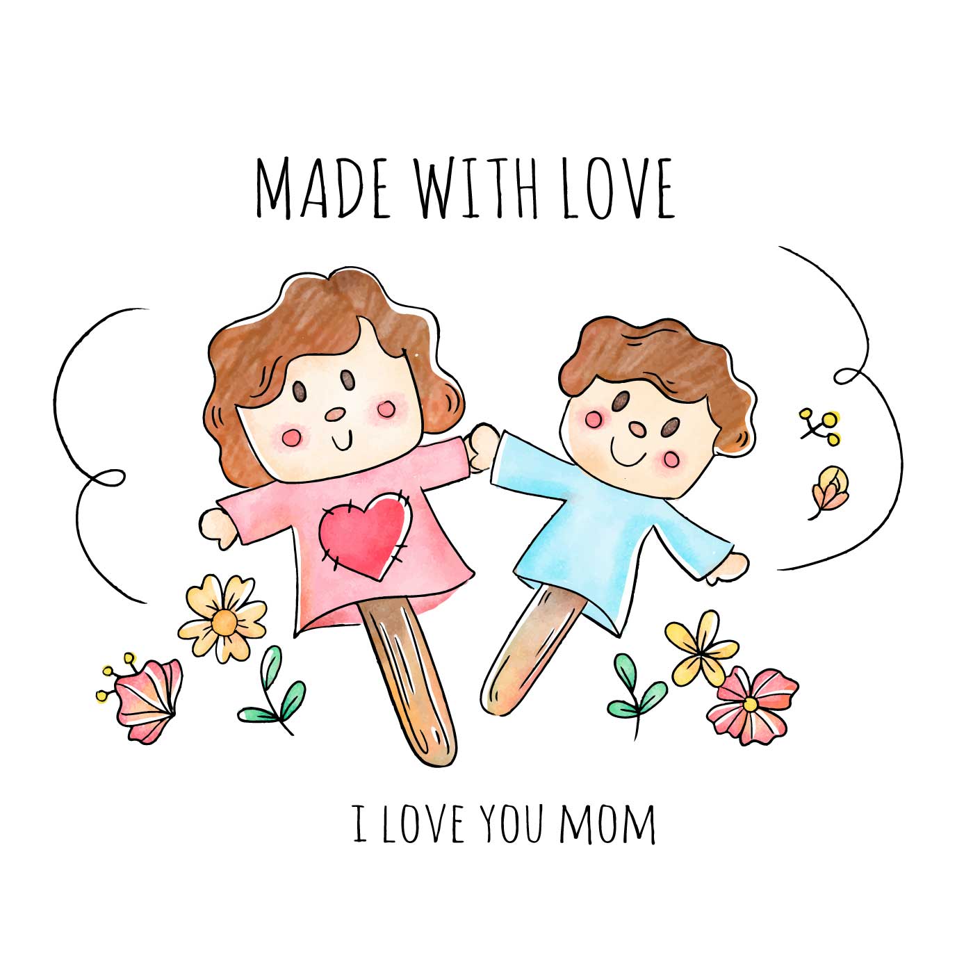 Made With Love Free Vector Art 22 Free Downloads