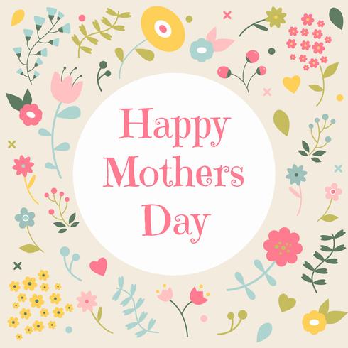 Cute Floral Background To Mother\'s Day