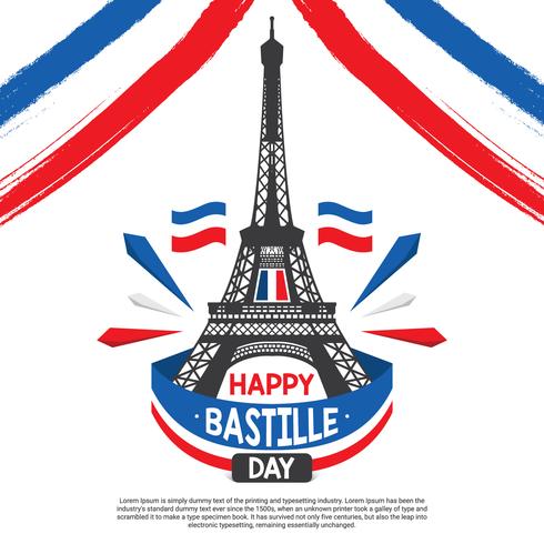 Bastille Day Illustration Vector