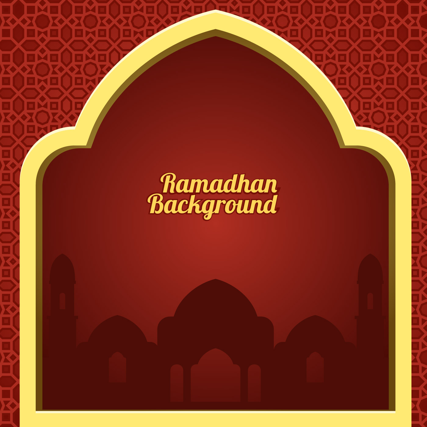 Ramadhan Red Background Vector 203036 Vector Art at Vecteezy