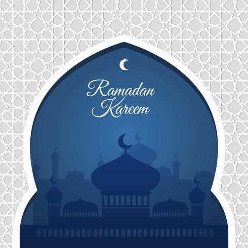 Ilustración de fondo de Ramadán vector