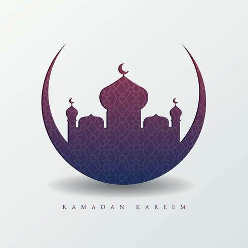 Ilustración de fondo de Ramadán vector