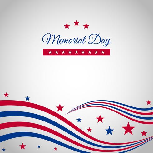 Decoraciones de Vector de Memorial Day