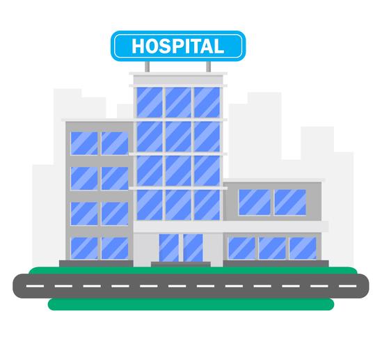 Edificio del hospital vector