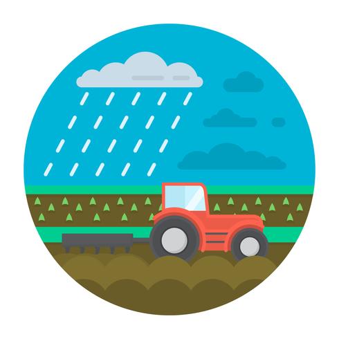 Flat Farm Illustration vector