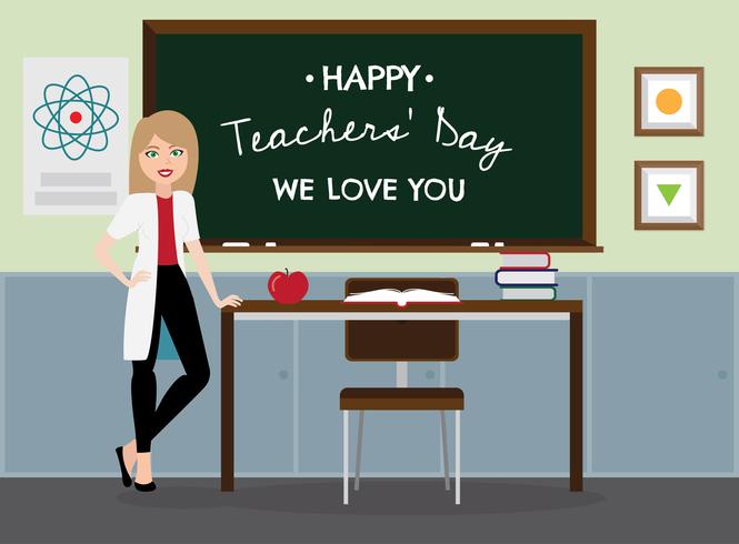 Teacher's Day Background vector