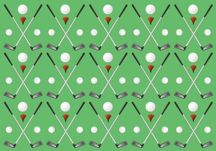 Vectores únicos del patrón del golf de la vendimia