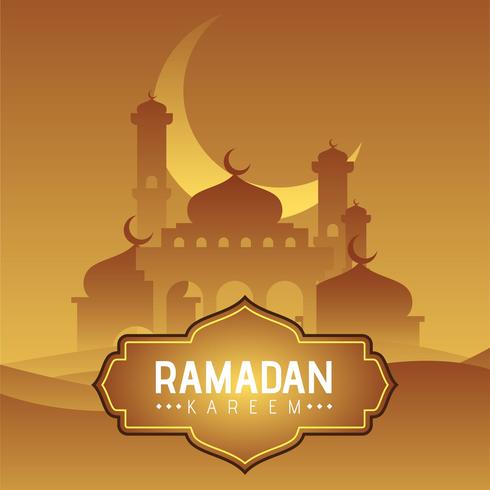 Fondo de Ramadán vector