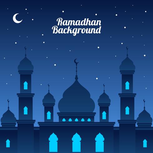 Vector de fondo de noche Ramadhan