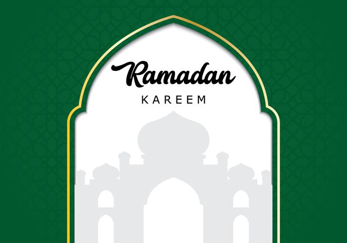 Mosque Ramadan Background vector