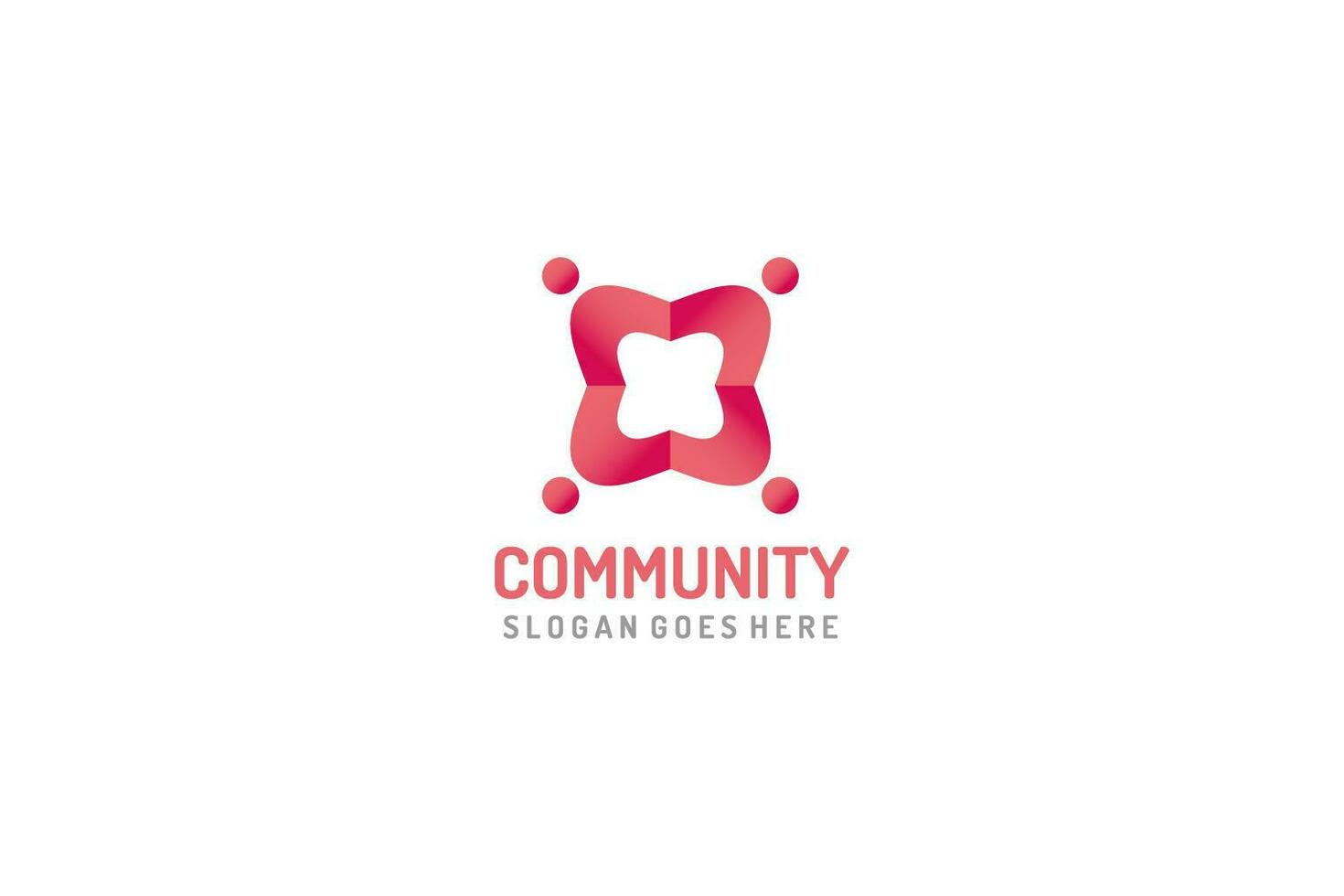 Logotipo de la comunidad vector