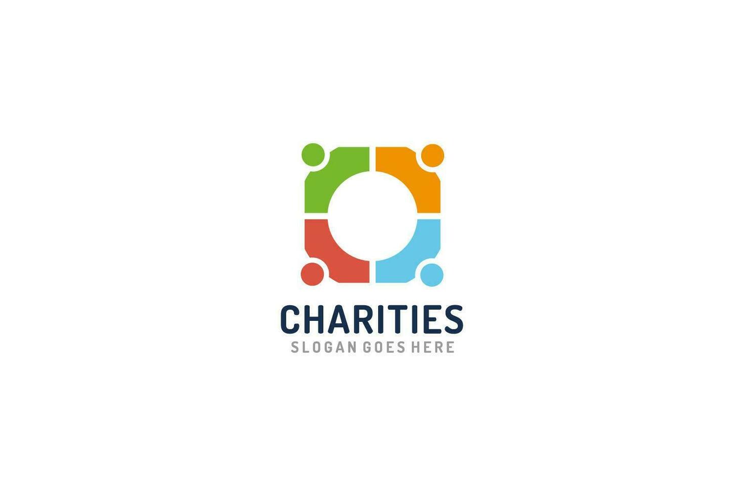 Colorful Charities Logo vector