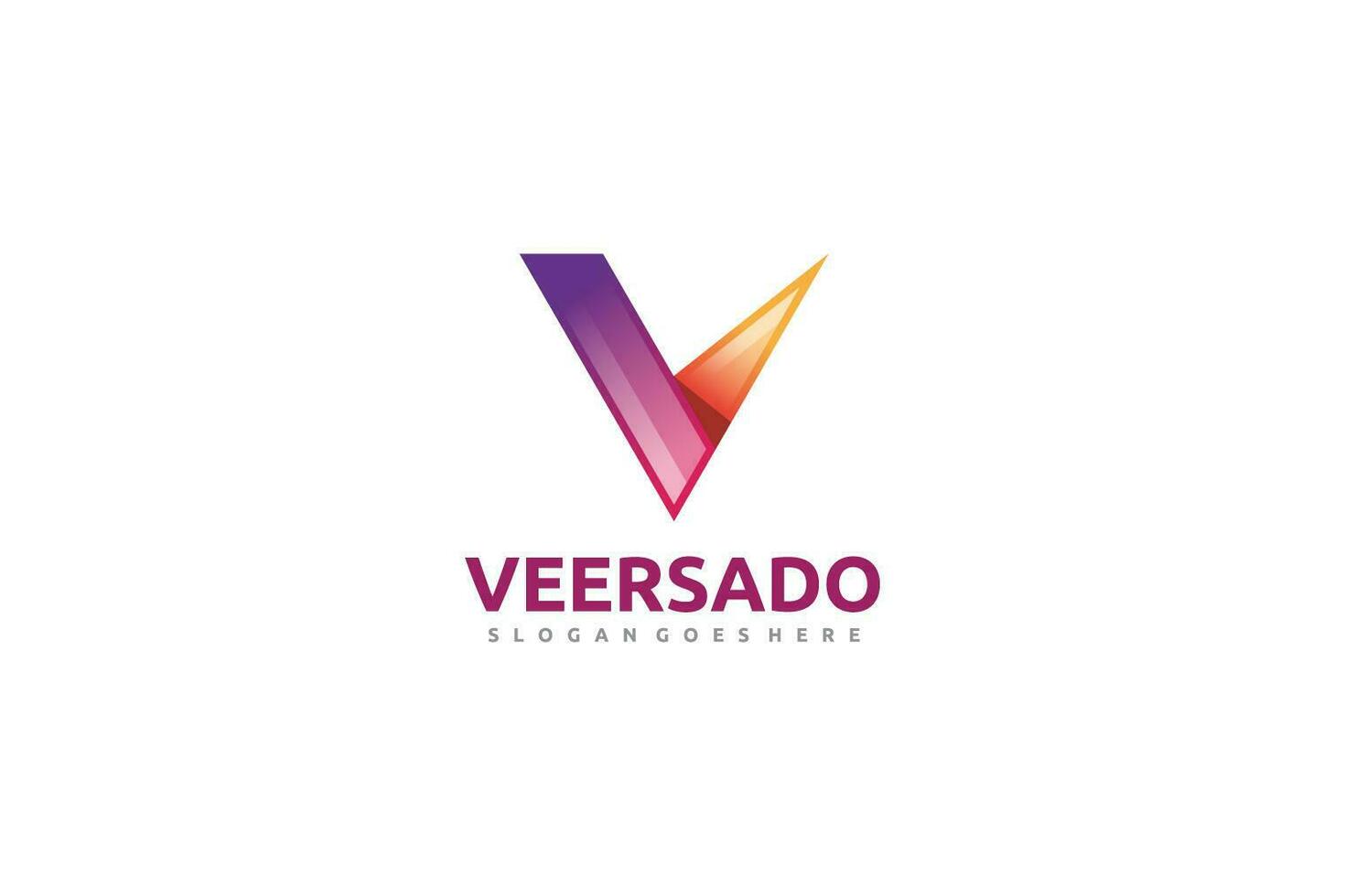 v carta logo vector