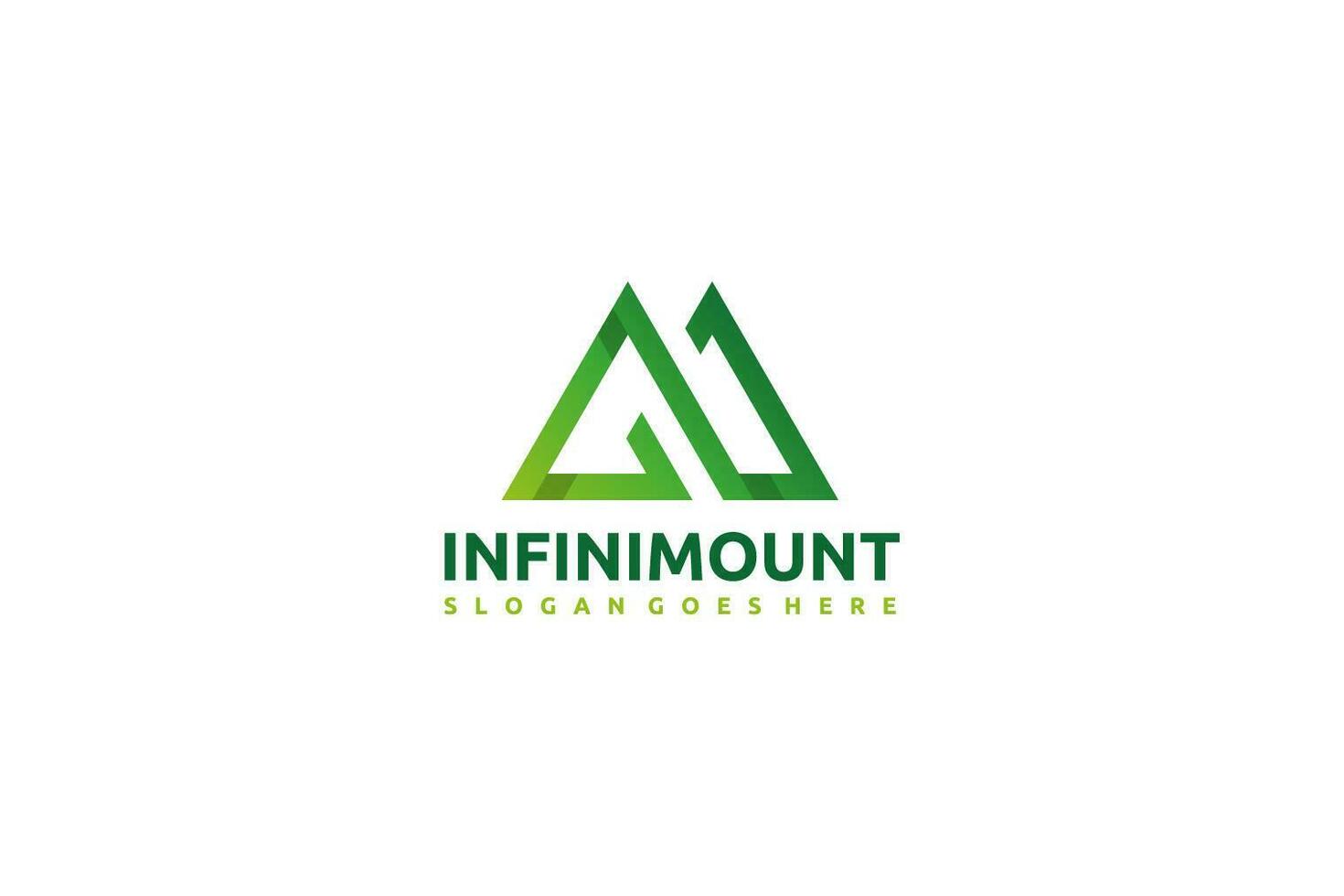 Logotipo de montaña vector