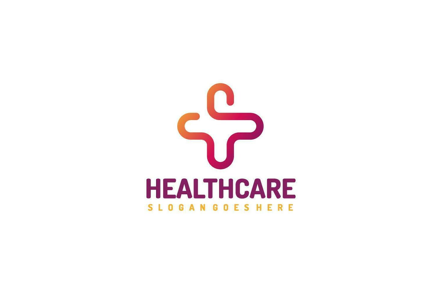 logotipo de cruz de salud vector
