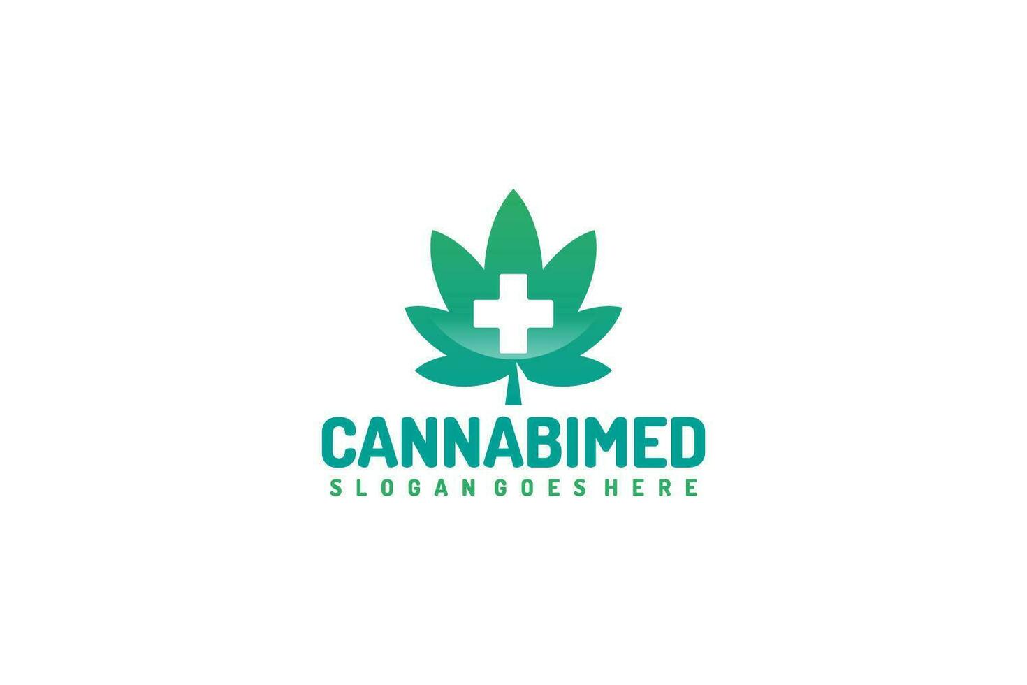 Logotipo de Cannabis medicinal vector