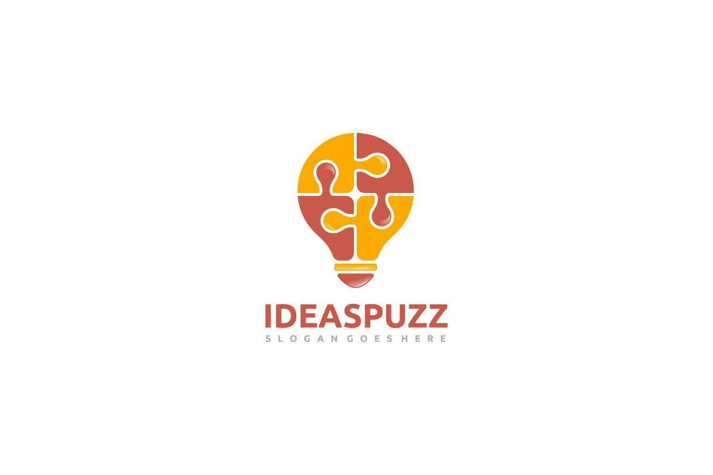 Puzzle Idea Logo vector