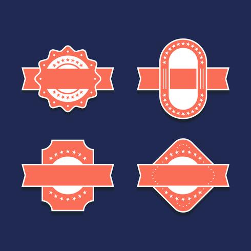 Conjunto de elementos de diseño de etiquetas vintage vector