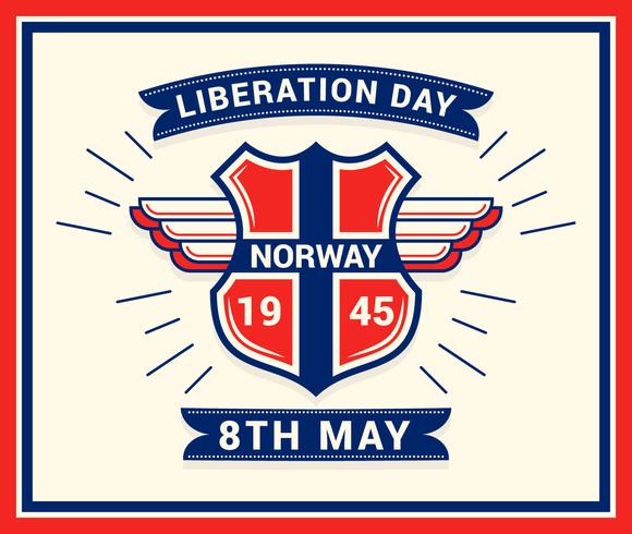 Unique Norwegian Day of Liberation Vectors