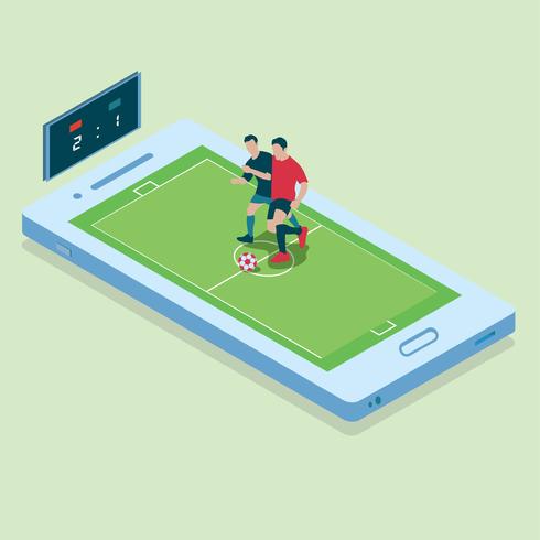 Isometric Soccer vector