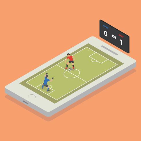 Isometric Soccer vector