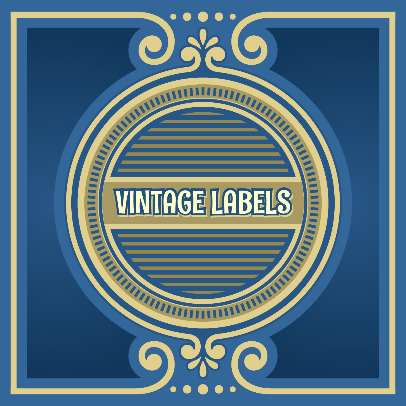 Download Vintage Labels Circle Frame Vector - Download Free Vectors, Clipart Graphics & Vector Art