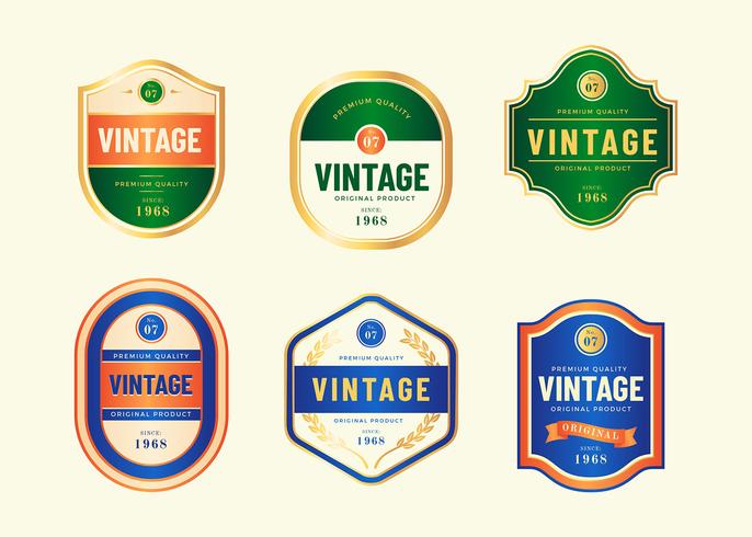 Vintage Labels Template Vector