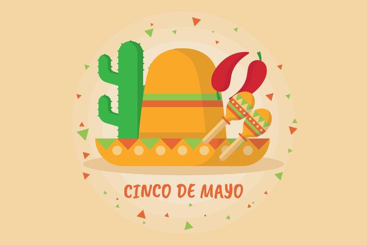 vector de cinco de mayo