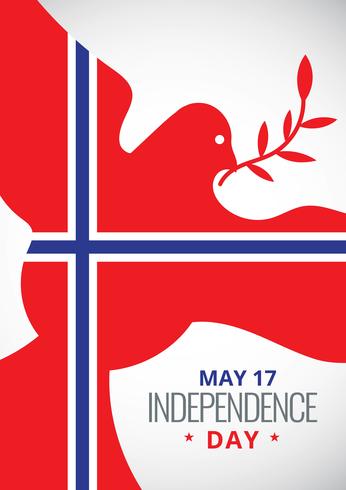 norwegian day of liberation Poster vector