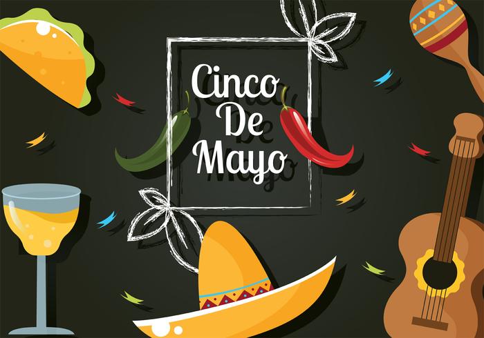 Diseño vectorial de Cinco De Mayo vector