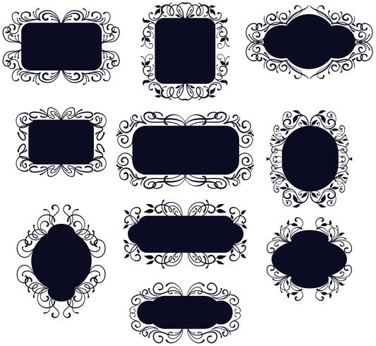 Various Vintage Labels vector