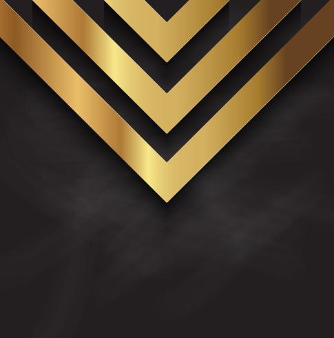 Diseño abstracto de oro en textura de pizarra vector